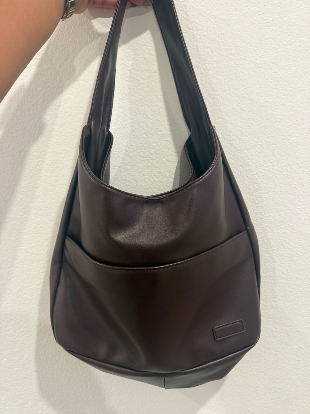 Women's Dark Brown Shoulder Bag - Classic Hobo Tote